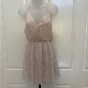 One the Land Beige Mini Dress S